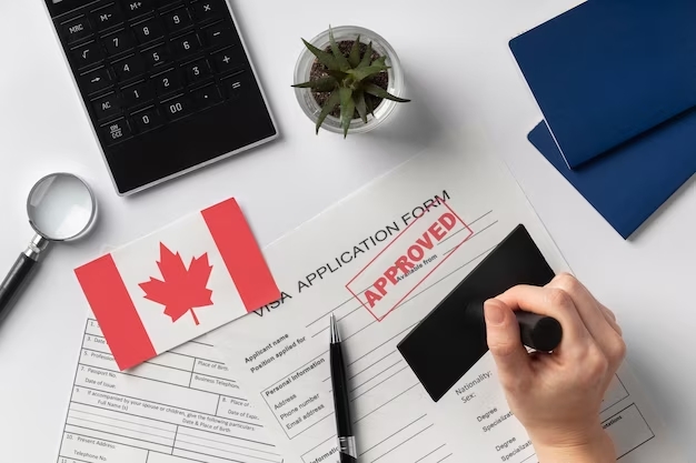 visa application composition with canadian flag 23 2149117799